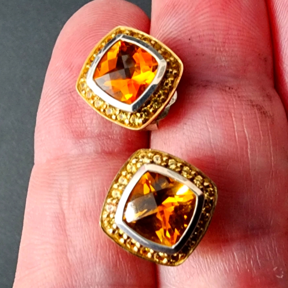 David Yurman citrine earrings